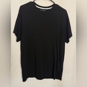 ISAAC MIZRAHI NEW York black short sleeve shirt